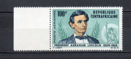 CENTRAFRIQUE PA N° 31   NEUF SANS CHARNIERE COTE 2.20€   PRESIDENT LINCOLN - Centrafricaine (République)