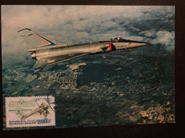 CP MIRAGE 4000 TP ROLAND GARROS 2,00 OBL.16 JUILLET 1988 40 MONT DE MARSAN BASE AERIENNE 118 ROZANOFF JOURNEE PORTES OUV - Military Airmail