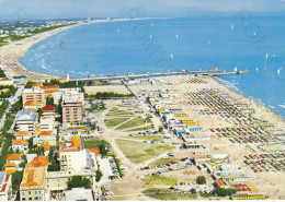 CARTOLINA  CESENATICO,CESENA,EMILIA ROMAGNA-LUNGOMARE E SPIAGGIA-MARE,SOLE,VACANZA,BARCHE A VELA,VIAGGIATA 1971 - Cesena