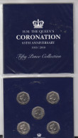 Isle Of Man 50p Coin Set Coronation Anniversary BUNC Presentation Pack - Isle Of Man