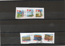 CANADA  6 Timbres     2007 , 2014 Et 2017  Sur Fragment Oblitérés - Gebruikt