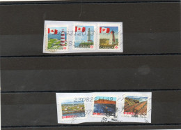 CANADA  6 Timbres     2007 , 2014 Et 2017  Sur Fragment Oblitérés - Used Stamps