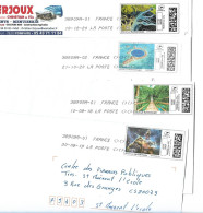 (C11) - LOT 8 ENVELOPPES AVEC MONTIMBRENLIGNE THEMATIQUE PAYSAGES COULEURS DONT NATIONAL GEOGRAPHIC - Printable Stamps (Montimbrenligne)