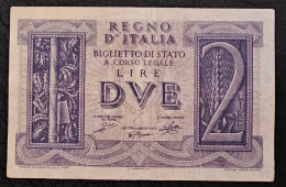 ITALY- 2 LIRE 1939. - Italië – 2 Lire