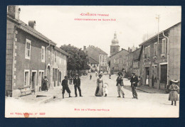 88. Corcieux. Rue De L'Hôtel De Ville. Boucherie-Charcuterie. Restaurant. Eglise Notre-Dame De L'Assomption - Corcieux