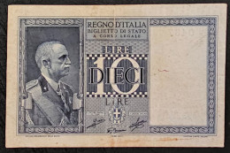 ITALY- 10 LIRE 1939. - Italia – 5 Lire