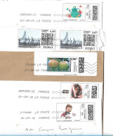 (C11) - LOT 10 ENVELOPPES AVEC MONTIMBRENLIGNE COULEURS - Printable Stamps (Montimbrenligne)