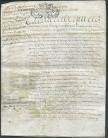  Manuscrit De 1708 De 4 Pages , 1er Et 4è Page Scannée , De Droue ( Loiret ) Cachet Généralité D'Orléans - Modb 21304 - Manuscrits