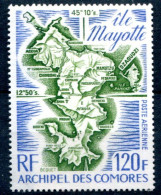 Archipel Des Comores       PA  61 **  Carte De Mayotte - Airmail