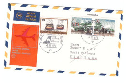 LUFTHANSA - FRANKFURT .........KINSHASA 1971 - Coin Envelopes