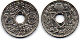 MA 27119  /   25 Centimes 1914 TTB+ - 25 Centimes