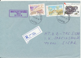 Croatia Registered Cover Sisak 13-3-2000 Topic Stamps - Croatie