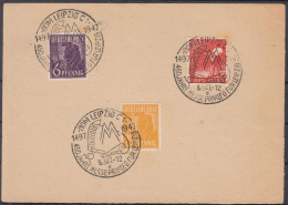 SALE !! 50 % OFF !! ⁕ Germany 1947 Deutsche Post ⁕ Allied Occupation ⁕ Leipzig Fair Postmark On Paper - Usados