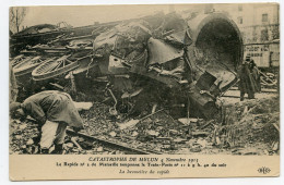 Catastrophe De Melun 4 Novembre 1913 Le Rapide N°2 De Marseille Tamponne Le Train Poste N°11 - Trains