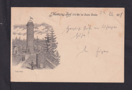 1898 - 5 Pf. Privat Ganzsache "Merkurius Berg" - Gebraucht Ab Baden-Baden - Astrology