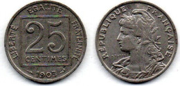 MA 27096 /  25 Centimes 1903 TB+ - 25 Centimes