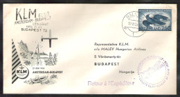 First KLM Flight Amsterdam-Budapest 21-6-1956 - Posta Aerea