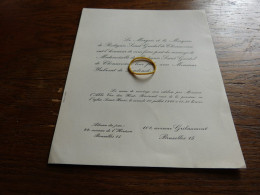 I20-12 Invitation Melle De Radiguès Saint Guédal De Chennevière M Ysebrant De Lendonck    1966 - Wedding