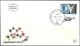 Israel 1968 FDC Air Mail Isotopes Export Aviation [ILT550] - FDC