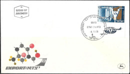 Israel 1968 FDC Air Mail Isotopes Export Aviation [ILT550] - Cartas & Documentos