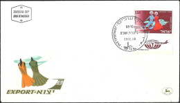 Israel 1968 FDC Air Mail Fashion Export Aviation [ILT551] - Textile