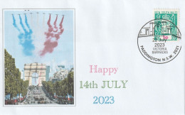 A 733) New South Wales Stamp Duty (Steuermarke), Paddington 22.7.2023, Französischer Nationalfeiertag - Cinderellas