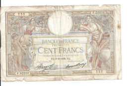 FRANCE 100 FRANCS 1936 VG P 78 C - 100 F 1908-1939 ''Luc Olivier Merson''