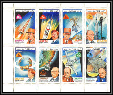 81655 Dhufar (oman Emirates) De Gaulle Adenauer Churchill Kennedy + Satellites Espace (space) Dentelés ** MNH 1972 - De Gaulle (Général)