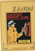 Etiquette Vin ZANON Cuvée BD 2001 (Harry Dickson - Dishes
