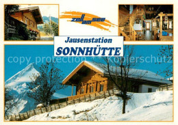 73160086 Zell See Jausenstation Sonnhuette Winterlandschaft Kitzsteinhorn Hohe T - Other & Unclassified