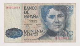 SPAIN , 500 PESETAS 23.10.1979. - [ 4] 1975-…: Juan Carlos I.