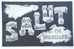 Cpa Multivues Salut De BRUXELLES 1906 - NOUF2 - Panoramische Zichten, Meerdere Zichten