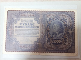 Billete De Polonia De 1000 Marek, Año 1919 - Poland