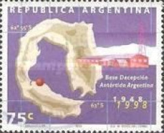 ARGENTINA - AÑO 1998 - 50º Aniversario De La Base Decepción En La Antártida Argentina. Sin Goma - Nuevos