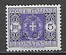 COLONIE ITALIANE A.O.I. 1939-40 SEGNATASSE D'ITALIA DEL 1934 SOPRASTAMPATI SASS. 11  MLH VF - Africa Oriental Italiana