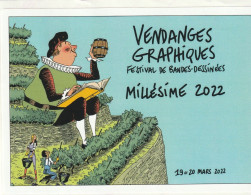 Etiquette Vin CASANAVE Daniel Festival BD Condrieu 2022 (L'incroyable Histoire Du Vin - Art De La Table