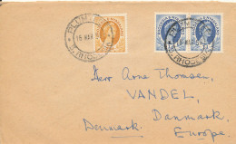 Rhodesia & Nyasaland Cover Sent To Denmark 18-3-1956 - Rhodesië & Nyasaland (1954-1963)