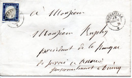 Sarde Sardaigne Sur Lettre De Bonneville Du 28 Septembre 1859 - 1849-1876: Klassieke Periode