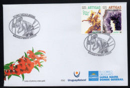 URUGUAY 2022 (Tourism, Samba Dance, Music, Carnival, Minerals, Amethyst, Agriculture, Sugar Cane) - 5x FDCs START 20%OFF - Costumes
