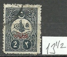 Turkey; 1908 Postage Stamp 2 K. "Perf. 13 1/2 Instead Of 12" - Usati