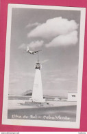 Cabo Verde, Ilha Do Sal Aeroporto, Airport, Aeroport, Aviation, Selos Stamps Tombres, RPPC Real Photo Postcard - Cap Verde