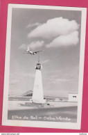Cabo Verde, Ilha Do Sal Aeroporto, Airport, Aeroport, Aviation, Selos Stamps Tombres, RPPC Real Photo Postcard - Cape Verde