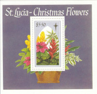 ST.LUCIA Block 57,unused,Christmas 1988 - St.Lucia (1979-...)