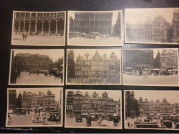 BRUXELLES - Lot De 26 Cartes Photo Cliché De 1935 - Format 8.5 X 13 Cm - Lanen, Boulevards