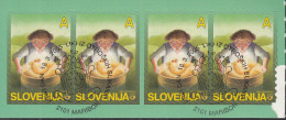 SLOWENIEN  504, Teil-Markenheftchen (4 Marken), Gestempelt, Volksmärchen, 2005 - Slovenia
