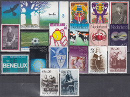 NIEDERLANDE  Jahrgang 1974,  Postfrisch **, 1023-1042, Ohne Block 13 - Volledig Jaar