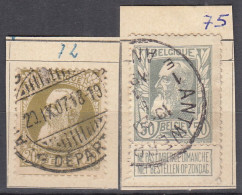 BELGIEN  72, 75, Gestempelt, 75 Jahre Unabhängigkeit, 1905 - 1905 Barbas Largas