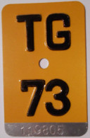 Velonummer Mofanummer Thurgau TG 73 - Placas De Matriculación