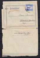 Germany 1942 WWII Postal History LuftFeldPost Cover Letter FPN 21848 15498 - Feldpost 2a Guerra Mondiale