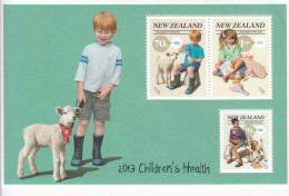2013 New Zealand Health Farm Pets Pigs Lamb Souvenir Sheet MNH @ BELOW FACE VALUE - Neufs